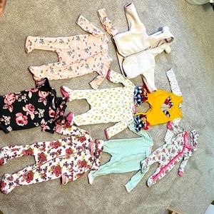 Bundle of 3-6 baby girl clothes